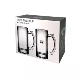 컵 유리컵 2p 물컵 글라스 대 맥주 480ml 아이스커피