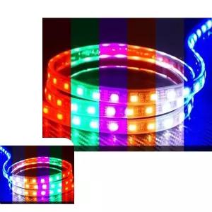 뮤 RGB 플렉시블 자동차튜브 LED바 닝 타입 5050 10cm당가격 3칩 12V용