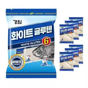 [경원] 화이트 글루텐 6 바닐라향 낱개포장 민물 떡밥