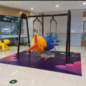 아파트 그네 야외 놀이기구 철제 시설 스윙 비행기형 테라스 캠핑 레저