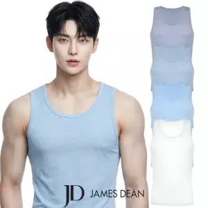 제임스딘 남성 런닝 인견 쿨 냉감 메쉬 남자 민소매 나시 시원한 여름 유색 컬러 아빠 빅사이즈 JHMRZ031