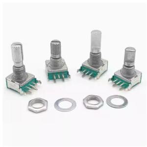5pcs EC11 수평 로터리 엔코더 15mm 20mm 매화 하프 샤프트 스위치 디지털 전위차계