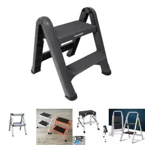 툴스타 2단 접이식 스텝 사다리 TS-SS-2S 200kg 1EA/미니/작업대/이동식/발디딤대/안전/발판/계단/소형/상