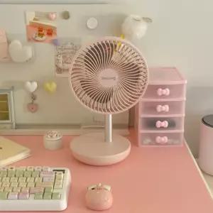 보국 무선 탁상 책상 선풍기 USB 써큘레이터 핑크 BNS