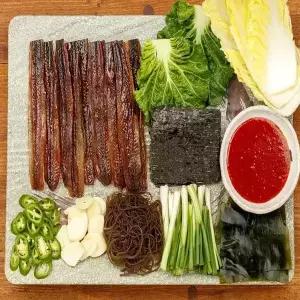 포항 구룡포 햇 과메기 1등급 20쪽 야채풀세트 3인분 꽁치와 청어중 선택