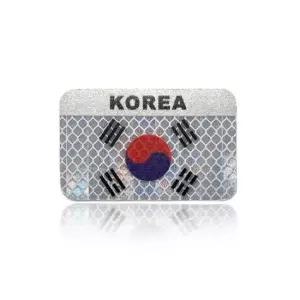 KOREA 태극기 자석부착식 반사스티커 자석태극기 차량태극기
