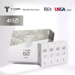 (NEW 제로볼) 티코어 52 제로로스 저압축 골프공 4더즌