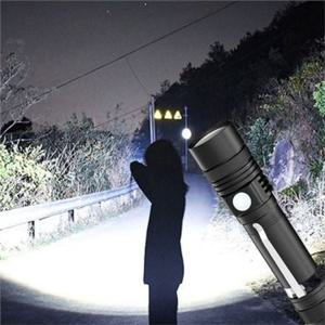 led 손전등 충전식 후레쉬 고성능 탐조등 캠핑 낚시 등산 야간 작업등 다용도 휴대용 여행용 라이트 트레킹