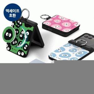 오토 도어범퍼 힌지보호 케이스 캐릭터 카드 Z플립7 와글와글 마그네틱 몽몽 자석