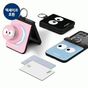 오토 마그네틱 자석 몽몽 케이스 캐릭터 페이스 카드 힌지보호 Z플립7 도어범퍼