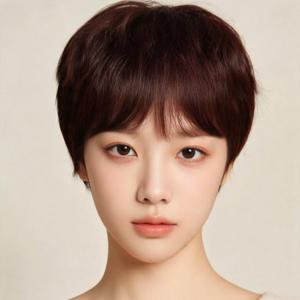 여성 숏컷 통가발 전체가발 2컬러 인모스타일 헤어 아이템 데일리 가발 색상