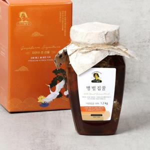 (명절선물) 병 꿀 선물세트 1.2kg