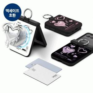하트 Z플립7 카드 도어 수납 레터링 마그네틱 글귀 힌지보호 케이스 오토 범퍼 갤럭시