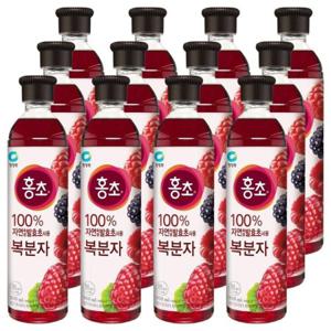 대상 청정원 홍초 복분자 900ml x 12개입