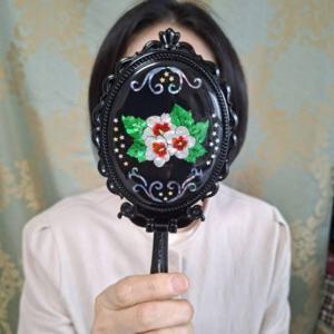 자개 접이식 손거울 전통 공주 러블리