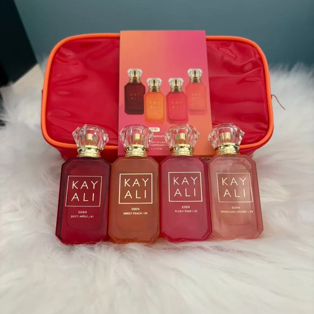 카얄리 에덴 미니 향수 세트 4x10ml 오 드 퍼퓸 프루티 플로럴 롱래스팅 여성용 여행용 향수 컬렉션 40ml