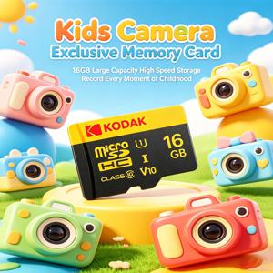 코닥 16GB 32GB 마이크로 SD 카드 클래스 10 U1 V10 TF 카드 (어린이 카메라, 스마트 토이, 블랙박스, CCTV, 비디오 도어벨, CCD 카메라용)
