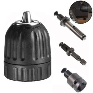 0.8-10mm 키리스 드릴 척, 3/8-24UNF 나사산, 드릴 비트, 스크류드라이버, 탭 및 소켓용 척, 퀵 그립 어댑터 전동 드릴 척