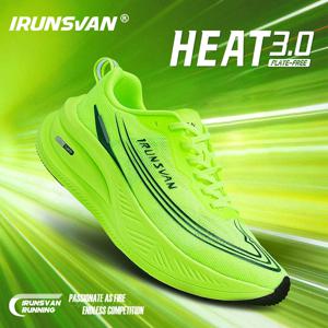 IRUNSVAN HEAT 3.0 남성용 경량 러닝화 통기성 메쉬 스니커즈 충격 흡수 미끄럼 방지 부드러운 밑창 다용도 피트니스 신발