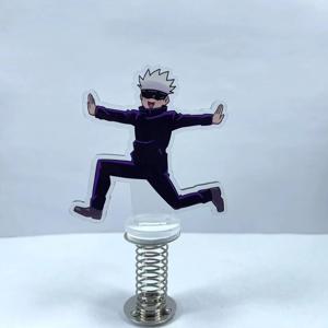 Jujutsu Kaisen Gojo Satoru 애니메이션 코스프레 쉐이크 스탠드 모델 양면 브랜드 투명 아크릴 책상 장식품