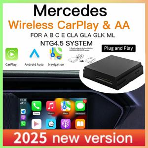 메르세데스 벤츠 A B C E CLA GLA GLK ML 스프린터 NTG4.5 베크어 모듈 안드로이드 오토 내비게이션용 무선 카플레이