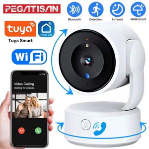 PEGATAH 5MP 원터치 통화 실내 베이비 모니터 WiFi PTZ 카메라 자동 추적 컬러 야간 투시경 IP 감시 카메라 Tuya 앱