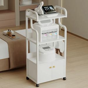 뷰티 살롱 이동식 트롤리 보관 카트 (뷰티 기기 장비 다용도 이동 카트 트롤리 카트 살롱 카트)