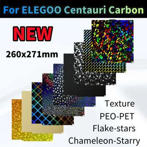 ELEGOO Centauri Carbon 260x271mm 양면 PEI PEO PET PEY 히트베드 스프링 스틸 시트용 빌드 플레이트