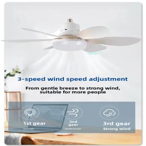 30W/40W LED 천장 선풍기 조명(전구 E27 소켓)은 광범위한 원격 조광 기능을 갖추고 있어 거실, 홈 오피스 및 일반 공간에 적합합니다.