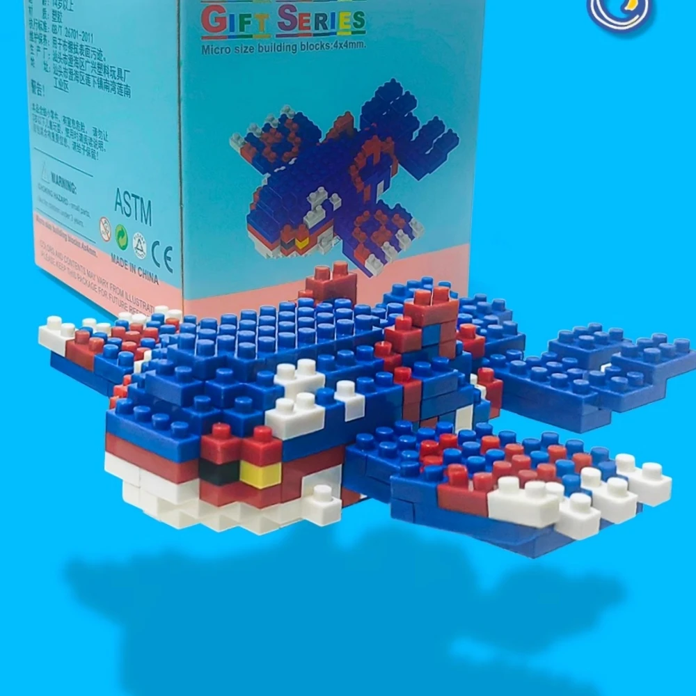 포켓몬 소형 블록 나노블록, 리자몽, 가이오그라, 그란돈, 레이콰자 모델, 교육용 그래픽, 생일 선물, 어린이 장난감