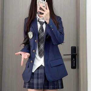 2025 새로운 가을, 겨울 정장 재킷, 정장 성능 정장 원래 JK 유니폼 재킷, 대학 스타일 교복