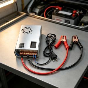 40A 리튬이온 LiFePO4 단일 셀 밸런서 충전기 조절 가능 전압 전류 3.65V/4.2V 스마트 CC CV 고출력