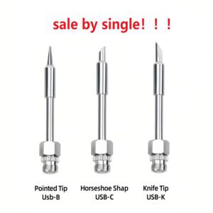 1pcs 510 인터페이스 납땜 인두 헤드 미니 휴대용 납땜 인두 팁 액세서리 도구 8W USB 솔더 팁