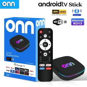 온 4K 안드로이드 13 스마트 TV 박스 4K 쿼드 코어 셋톱 박스 5G 연결 2GB 램 음성 리모컨 스트리밍 미디어 플레이어