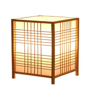 대나무 직조 대나무 수공예품 미니멀리스트 침실 스터디 데스크 작은 책 램프 침대 옆 테이블 데스크 램프 일본식 책 램프