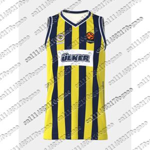 26/27 Fenerbahce 남성용 민소매 농구 저지 탱크탑 Y2K 오버사이즈 루즈핏 메쉬 통기성 스포츠 팬 스트리트웨어 탑