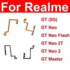 전원 볼륨 버튼 플렉스 케이블, Realme GT GT Neo 2 2T GT Master Narzo 30 4G 5G 전원 볼륨 사이드 키 리본 부품