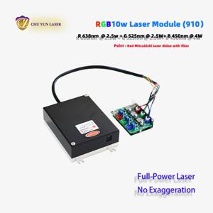 레이저 조명 부품용 좋은 빔을 가진 rgb10w 레이저 모듈 TTL 및 아날로그 레이저 쇼 램프