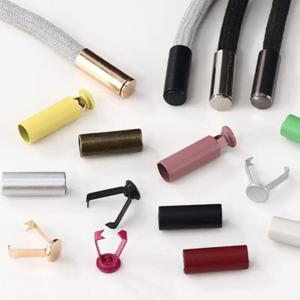 20Pcs DIY 끈 액세서리 금속 로프 엔드 스토퍼 버튼 코드 엔드 잠금 캡 가방 신발 의류용 벨 버클