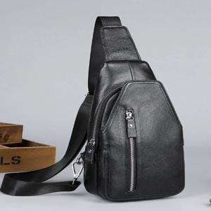 Canson Kock 남성용 가죽 가슴 가방 탑 레이어 소가죽 싱글 숄더 슬랜트 크로스바디 백 세련된 자전거 메신저 백