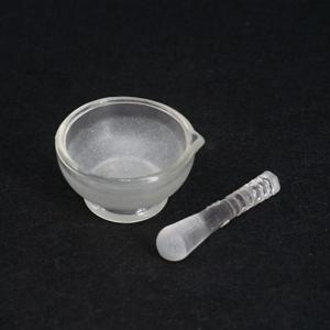 내경 60mm 약종상 단단한 유리 유봉 및 박격포 그릇 세트, 그라인딩 밀 도구