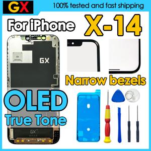 180 일 보증 GX OLED For iPhone X 13 11 12 Pro 12Pro Max 스크린 교체 디스플레이 디지타이저 어셈블리 iPhone 14 Plus LCD 용