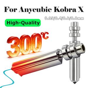Anycubic Kobra X 콤보 Kobra 4 바이메탈 노즐 0.2mm/0.4mm/0.6mm KobraX용 업그레이드된 고온 저항 노즐