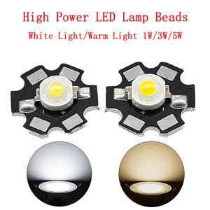 1W 3W 5W 높은 전원 LED 구슬 전체 스펙트럼 순수한 흰색/따뜻한 20mm 블랙 스타 PCB 방열판 알루미늄 기판 DIY 조명