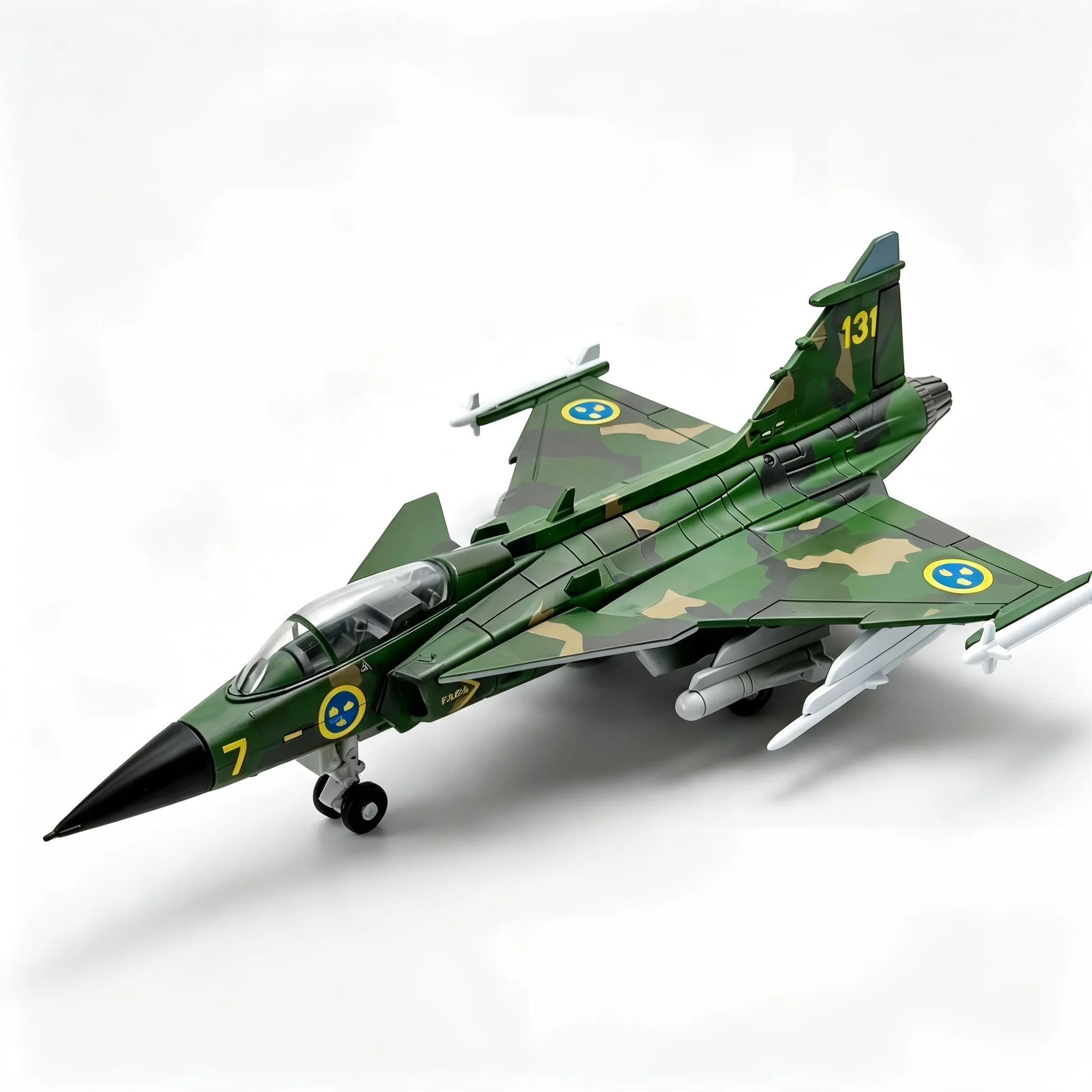 1/72 스웨덴 공군 다목적 전투기 사브 JAS-39 그리펜 전투기 모델 플라스틱 조립 키트 DIY 군용 항공기