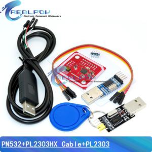 NFC RFID 무선 모듈 V3 사용자 키트, 리더 라이터 모드 IC S50 카드, PCB 안테나, PL2303HX 다운로드 케이블, USB-TTL CH340G, PN532