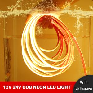 12V 24V COB LED 스트립 IP68 방수 320Leds/m 수중 LED 조명 흰색 빨간색 녹색 아이스 블루 핑크색 노란색 보라색 유연한 테이프