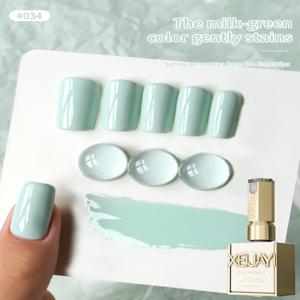 1개 15ML 민트 그린 네일 젤 반영구 네일 아트 소킹 UV LED 네일 살롱 DIY 네일 살롱 젤