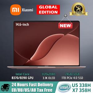 샤오미 북 프로 14 2026 MI 노트북 3세대 코어 울트라 5 338H 울트라 X7-358H 32GB 1TB 14.6인치 3.1K 120Hz OLED 스크린 비즈니스 노트북