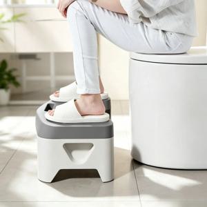 1개입 미끄럼 방지 두꺼운 화장실 발판, 성인, 어린이, 임산부 욕실용 스쿼트 보조 발받침대